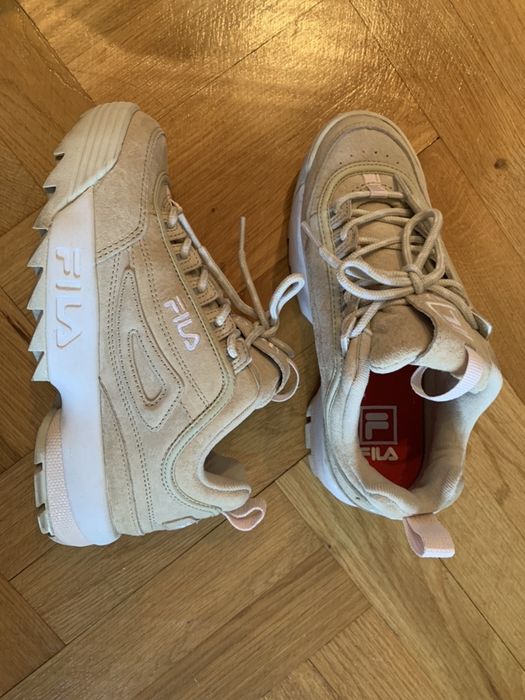 fila disruptor s low wmn feather gray